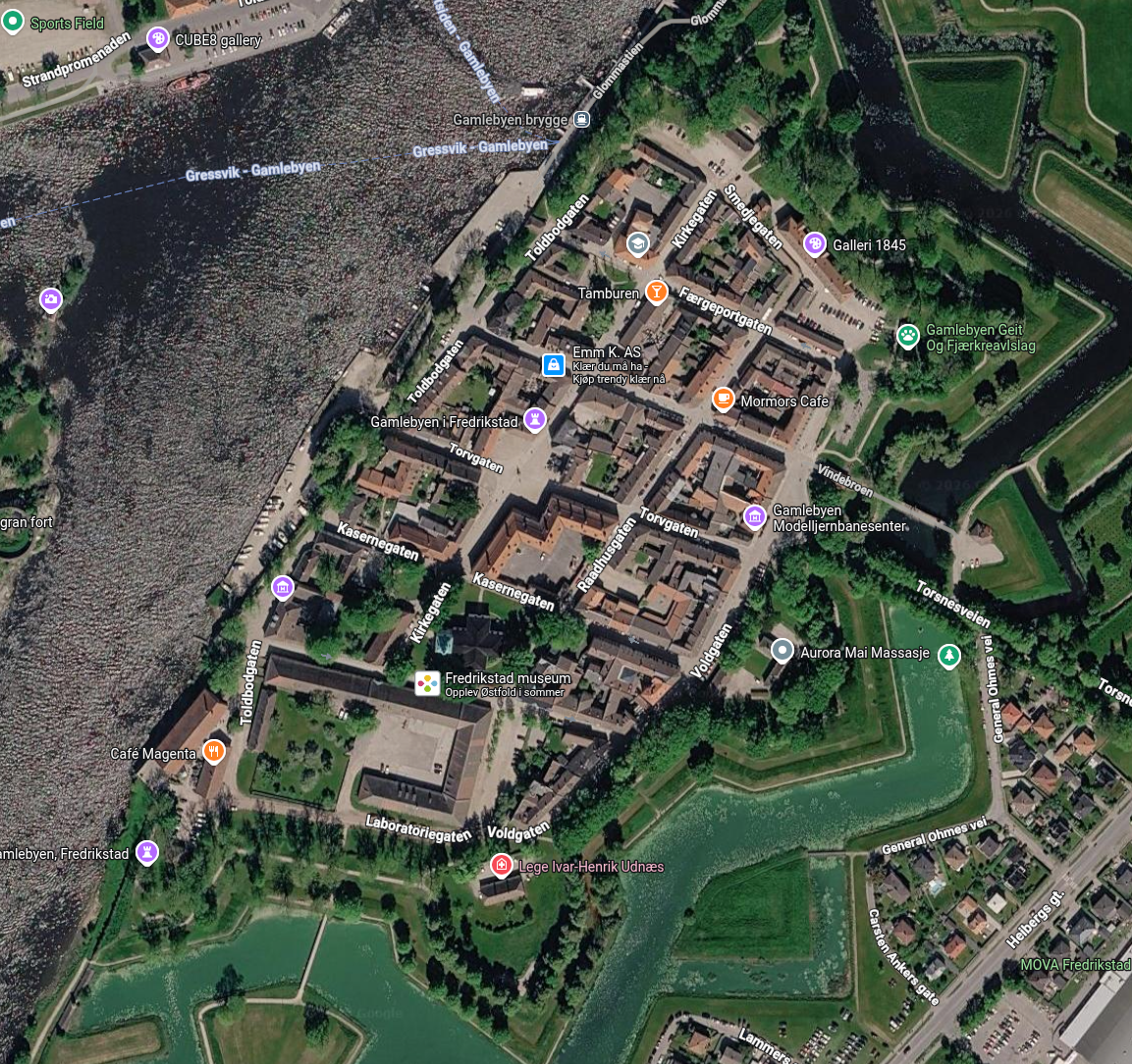 Fredrikstad Gamlebyen Map Details